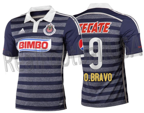 Adidas Omar Bravo Chivas Away Jersey 2014 D80538