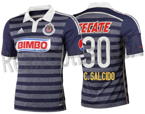 Adidas Carlos Salcido Chivas Away Jersey 2014 D80538
