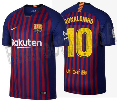 NIKE RONALDINHO FC BARCELONA HOME JERSEY 2018/19.