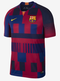 NIKE RONALDINHO FC BARCELONA 20TH ANNIVERSARY MASHUP UEFA CHAMPIONS LEAGUE HOME JERSEY 1999 -2019 1