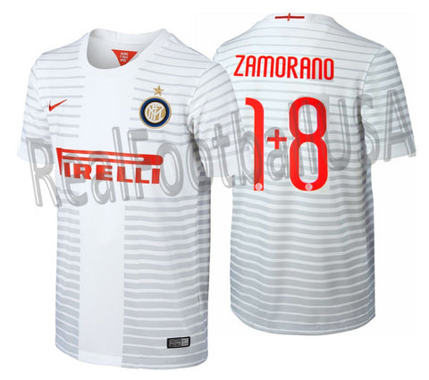 NIKE IVAN ZAMORANO INTER MILAN AWAY JERSEY 2014/15
