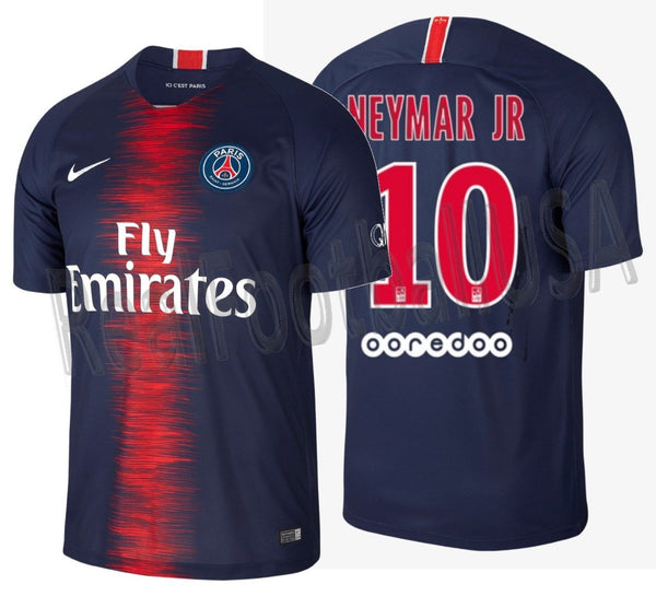 NIKE NEYMAR JR PARIS SAINT GERMAIN PSG HOME JERSEY 2018 19 REALFOOTBALLUSA.NET