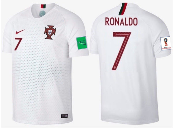 NIKE CRISTIANO RONALDO PORTUGAL HOME JERSEY FIFA WORLD CUP 2018 PATCHE –