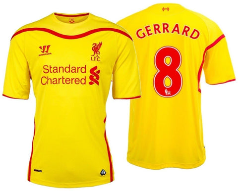 WARRIOR STEVEN GERRARD LIVERPOOL FC AWAY JERSEY 2014/15 WSTM404