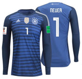 ADIDAS MANUADIDAS MANUEL NEUER GERMANY HOME GOALKEEPER JERSEY FIFA WORLD CUP 2018 PATCH 1