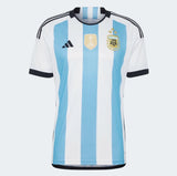 ADIDAS LIONEL MESSI ARGENTINA HOME JERSEY WINNERS FIFA WORLD CUP 2022 2