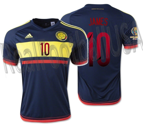 ADIDAS JAMES RODRIGUEZ COLOMBIA AWAY JERSEY COPA AMERICA 2016