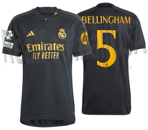 ADIDAS VINI JR REAL MADRID UEFA CHAMPIONS LEAGUE THIRD JERSEY 2023/24 1