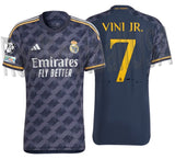 ADIDAS VINI JR REAL MADRID UEFA CHAMPIONS LEAGUE AUTHENTIC MATCH AWAY JERSEY 2023/24 1