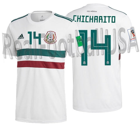 ADIDAS CHICHARITO MEXICO AWAY JERSEY FIFA WORLD CUP 2018 PATCHES 1
