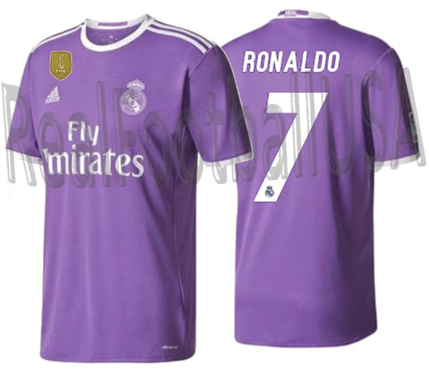 ADIDAS CRISTIANO RONALDO REAL MADRID AWAY JERSEY 2016/17 1