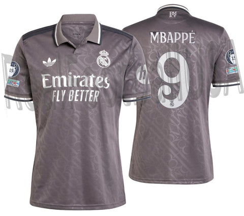 ADIDAS KYLIAN MBAPPE REAL MADRID UEFA CHAMPIONS LEAGUE THIRD JERSEY 2024/25 1