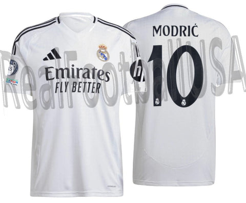 ADIDAS LUKA MODRIC REAL MADRID UEFA CHAMPIONS LEAGUE HOME JERSEY 2024/25 1