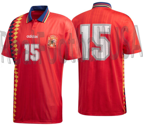 ADIDAS ORIGINALS SPAIN HOME JERSEY FIFA WORLD CUP 1994 0