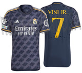 ADIDAS VINI JR REAL MADRID UEFA CHAMPIONS LEAGUE AUTHENTIC MATCH AWAY JERSEY 2023/24