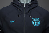 NIKE FC BARCELONA AW77 COVERT FULL ZIP HOODIE 2015/16 5