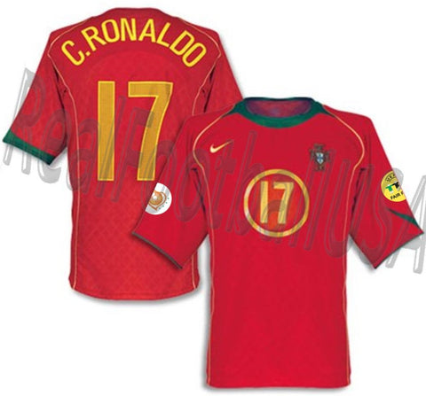 NIKE CRISTIANO RONALDO PORTUGAL HOME JERSEY EURO 2004 1