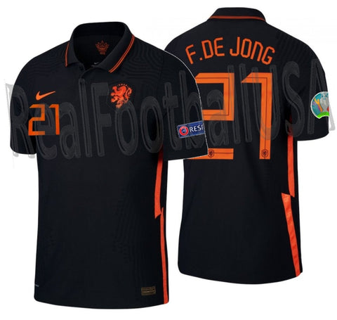 NIKE FRENKIE DE JONG NETHERLANDS VAPOR MATCH AWAY JERSEY EURO 2020 202 â REALFOOTBALLUSA.NET