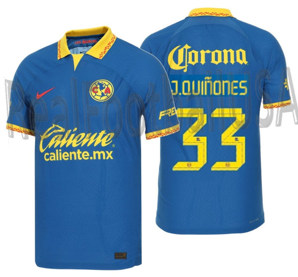 NIKE JULIAN QUIÑONES CLUB AMERICA AUTHENTIC ADV MATCH AWAY JERSEY 2023 ...