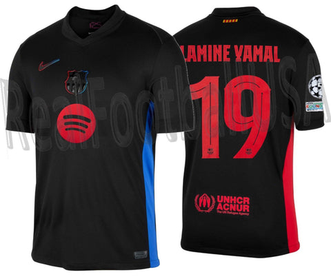 NIKE LAMINE YAMAL FC BARCELONA UEFA CHAMPIONS LEAGUE AWAY JERSEY 2024/25