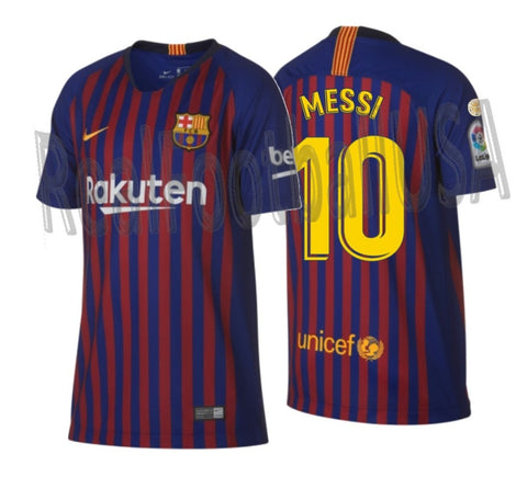 NIKE LIONEL MESSI FC BARCELONA YOUTH HOME JERSEY 2018/19 1