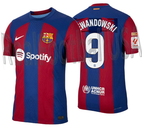 NIKE ROBERT LEWANDOWSKI FC BARCELONA ADV MATCH HOME JERSEY 2023/24