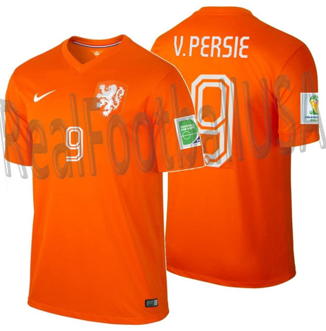 NIKE ROBIN VAN PERSIE NETHERLANDS HOME JERSEY FIFA WORLD CUP 2014 1