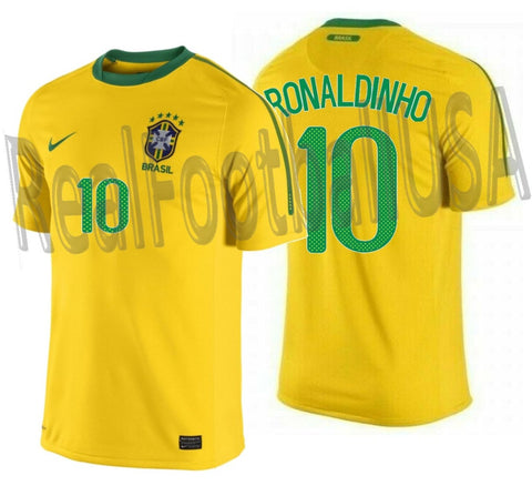 NIKE RONALDINHO BRAZIL HOME JERSEY FIFA WORLD CUP 2010 1