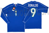 NIKE RONALDO BRAZIL LONG SLEEVE BASIC AWAY JERSEY FIFA WORLD CUP 1998 1