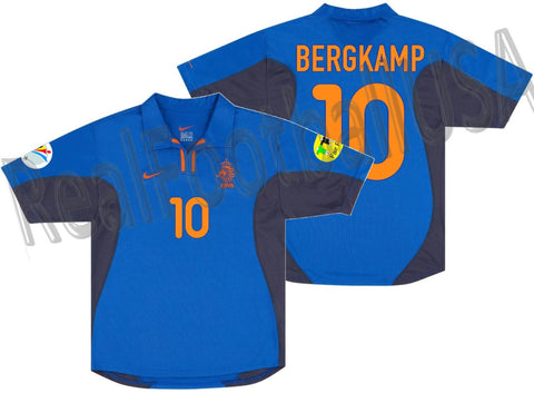 NIKE DENNIS BERGKAMP NETHERLANDS AWAY JERSEY EURO 2000 1