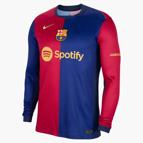NIKE LIONEL MESSI FC BARCELONA LONG SLEEVE HOME JERSEY 2024/25 2