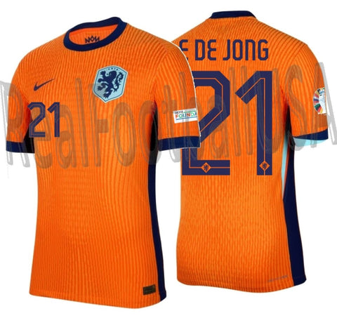 NIKE FRENKIE DE JONG NETHERLANDS ADV MATCH HOME JERSEY EURO 2024 1