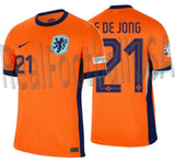 NIKE FRENKIE DE JONG NETHERLANDS HOME JERSEY EURO 2024 1