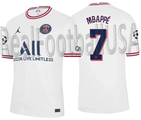 NIKE KYLIAN MBAPPE PSG PARIS SAINT-GERMAIN ADV VAPOR MATCH UEFA CHAMPIONS LEAGUE FOURTH JERSEY 2022/23 1