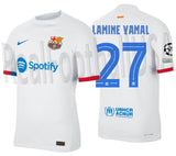 NIKE LAMINE YAMAL FC BARCELONA UEFA CHAMPIONS LEAGUE ADV MATCH AWAY JERSEY 2023/24 1