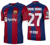 NIKE LAMINE YAMAL FC BARCELONA UEFA CHAMPIONS LEAGUE HOME JERSEY 2023/24 1