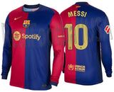 NIKE LIONEL MESSI FC BARCELONA LONG SLEEVE HOME JERSEY 2024/25 1