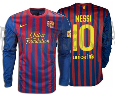 NIKE LIONEL MESSI FC BARCELONA LONG SLEEVE HOME JERSEY 2011/12 1