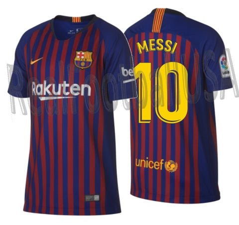 NIKE LIONEL MESSI FC BARCELONA YOUTH HOME JERSEY 2018/19 1