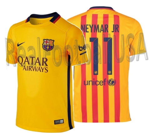 NIKE NEYMAR JR. FC BARCELONA AWAY YOUTH JERSEY 2015/16 1