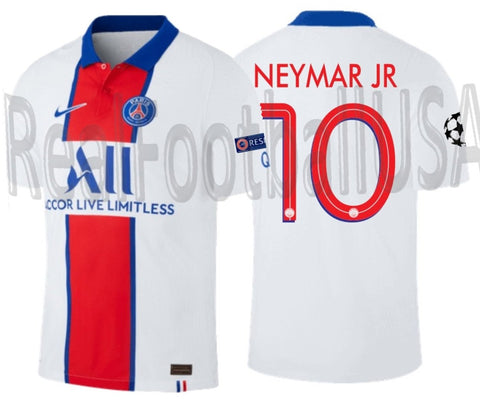 NIKE NEYMAR JR PSG PARIS SAINT-GERMAIN VAPOR MATCH UEFA CHAMPIONS LEAGUE AWAY JERSEY 2020/21 1