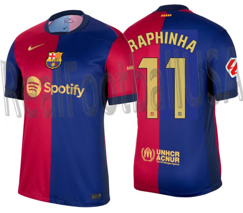 NIKE RAPHINHA FC BARCELONA HOME JERSEY 2024/25 1