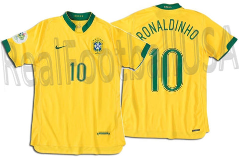 NIKE RONALDINHO BRAZIL HOME JERSEY FIFA WORLD CUP 2006 1