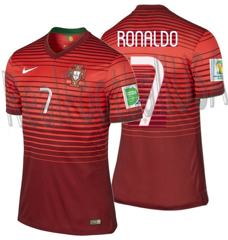 NIKE CRISTIANO RONALDO PORTUGAL AUTHENTIC MATCH HOME JERSEY FIFA WORLD REALFOOTBALLUSA.NET