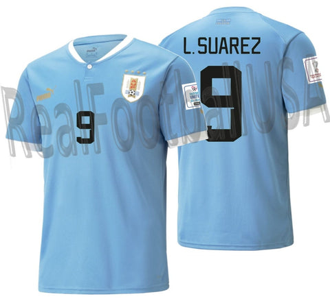 PUMA LUIS SUAREZ URUGUAY HOME JERSEY FIFA WORLD CUP QATAR 2022 1