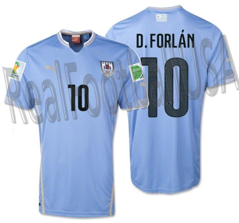 PUMA DIEGO FORLAN URUGUAY HOME JERSEY FIFA WORLD CUP 2014 1