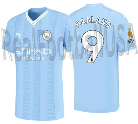 PUMA ERLING HAALAND MANCHESTER CITY AUTHENTIC MATCH HOME JERSEY 2023/24 1