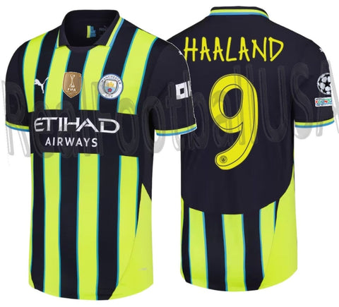 PUMA ERLING HAALAND MANCHESTER CITY UEFA CHAMPIONS LEAGUE AUTHENTIC MATCH AWAY JERSEY 2024/25 1
