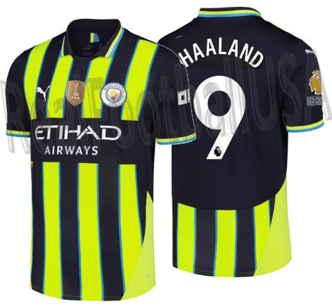 PUMA ERLING HAALAND MANCHESTER CITY AWAY JERSEY 2024/25 FIFA PATCH