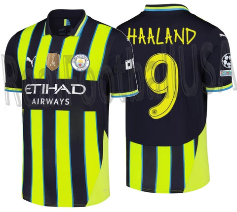 PUMA ERLING HAALAND MANCHESTER CITY UEFA CHAMPIONS LEAGUE AWAY JERSEY 2024/25 1